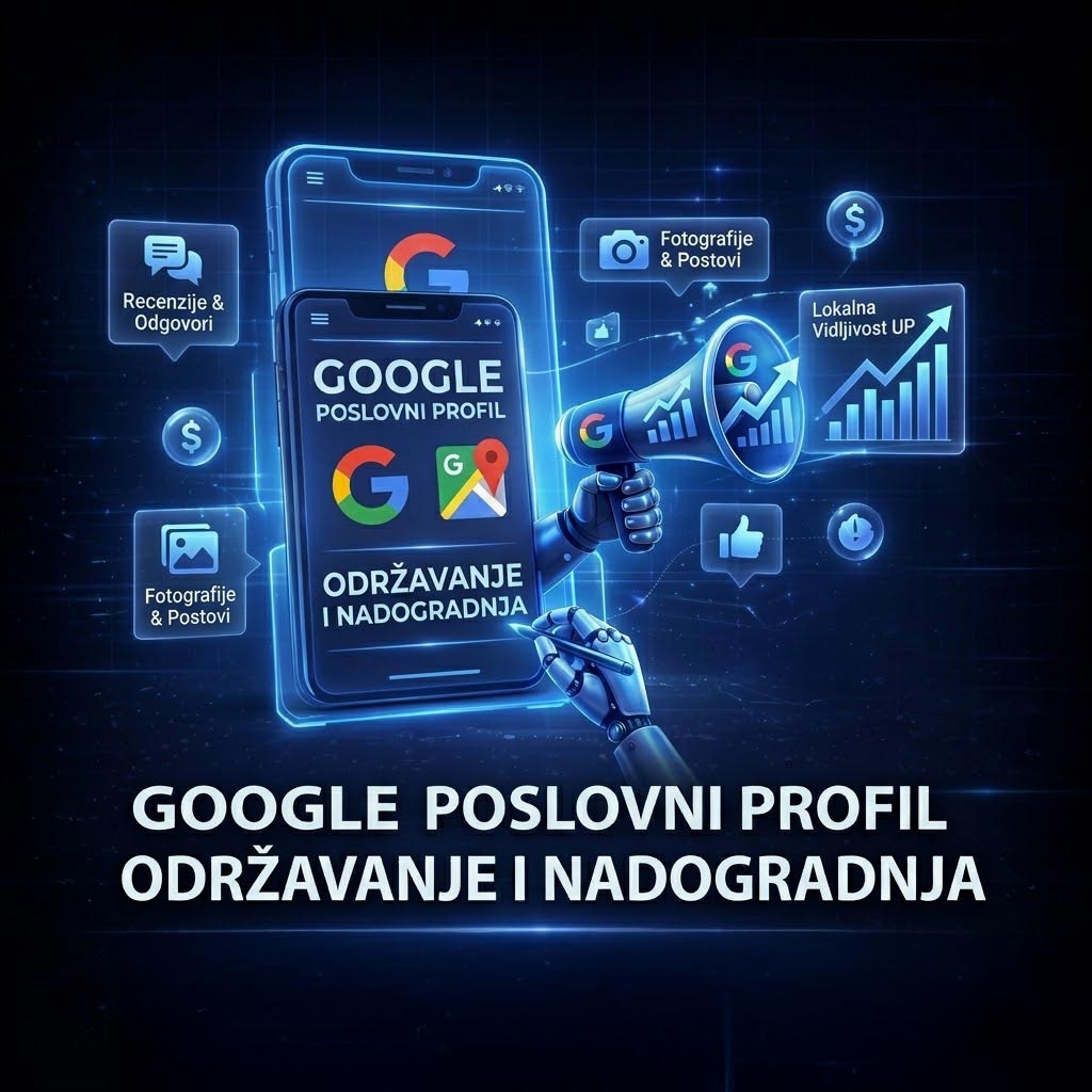 Poslovni profil, ažuriranje i optimizacija (Google, Facebook)