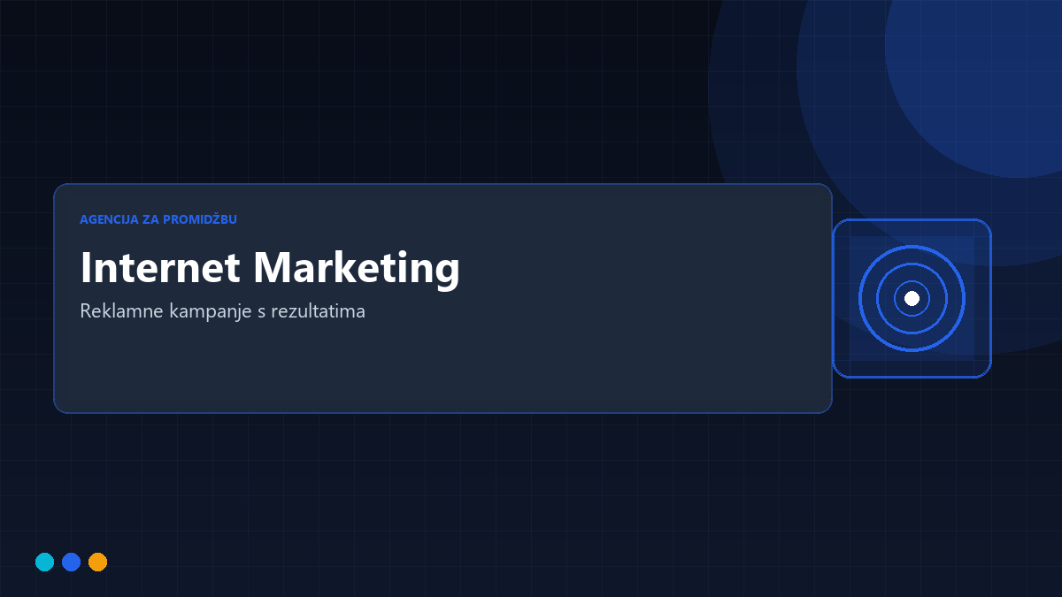 Internet marketing — Google Ads i social media kampanje