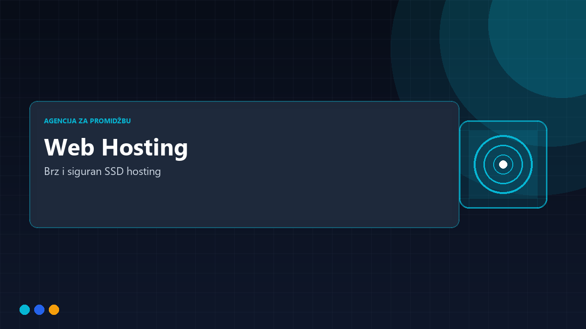 Web hosting — pouzdan SSD hosting s podrškom